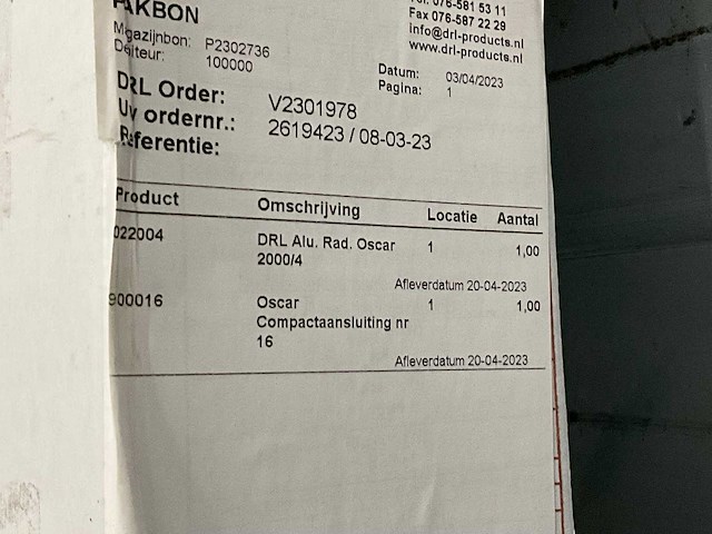 Global oscar 2000 aluminium radiator - afbeelding 3 van  4