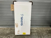 Global oscar xtreme paneelradiator vb verticaal wit 1846 x 344 mm 1200w - afbeelding 2 van  4