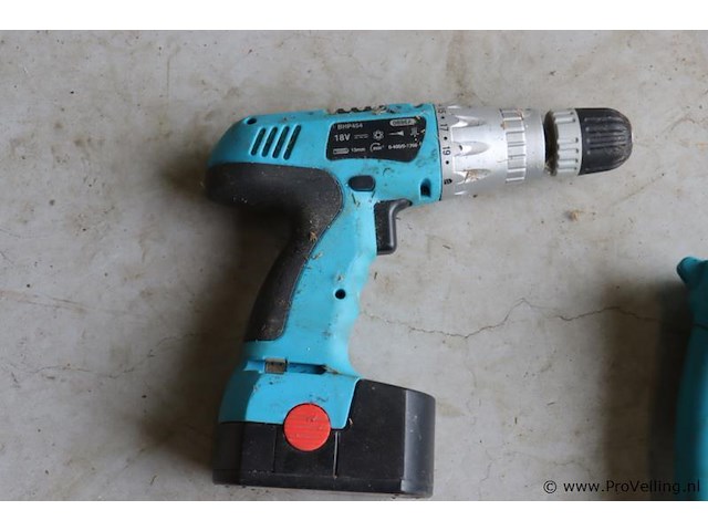 Global tools accuboormachine 18v & zaklamp 18v - afbeelding 3 van  6