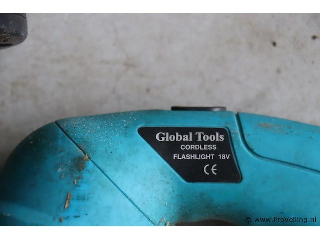 Global tools accuboormachine 18v & zaklamp 18v - afbeelding 4 van  6