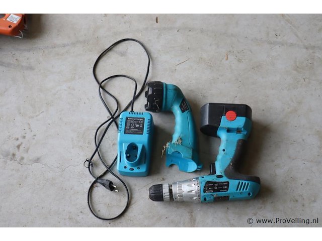 Global tools accuboormachine 18v & zaklamp 18v - afbeelding 1 van  6