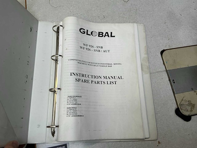 Global wf 926-snb naaimachine - afbeelding 5 van  6