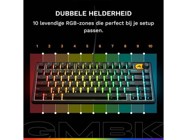 Glorious gaming toetsenbord qwerty - afbeelding 4 van  5