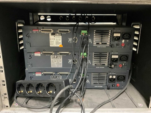 G+m elektronic bo-250 versterker met flightcase (3x) - afbeelding 4 van  7