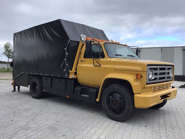 Gmc - top kick autotransporten - oldtimer - afbeelding 32 van  34