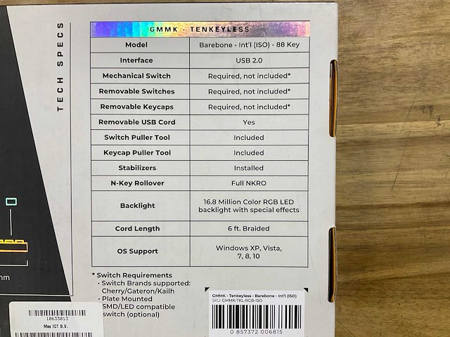 Gmmk barebone edition toetsenbord - afbeelding 2 van  2