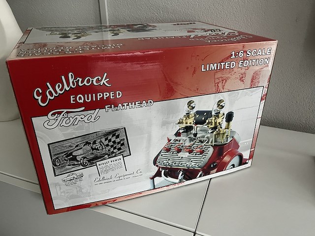 Gmp edelbrock ford v8 flathead 1:6 schaalmodel, gmp, edelbrock ford v8 flathead - afbeelding 5 van  17