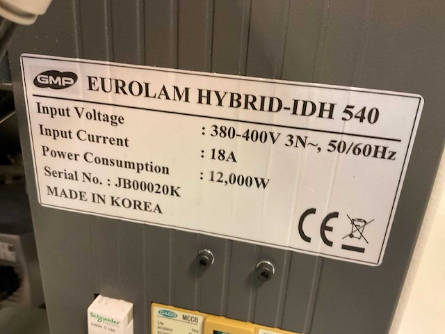 Gmp eurolamhybrid-idh 540 lamineermachine - afbeelding 9 van  11