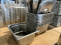 Gn 1/2-150 - rvs gastronormbak met deksel (10x) - afbeelding 2 van  2