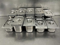 Gn 1/4 - partij rvs gastronormbakken - afbeelding 1 van  3
