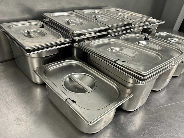 Gn 1/4 - partij rvs gastronormbakken - afbeelding 3 van  3