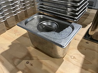 Gn 1/4-150 - rvs gastronormbak met deksel (10x) - afbeelding 1 van  2