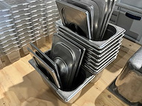 Gn 1/4-150 - rvs gastronormbak met deksel (10x) - afbeelding 2 van  2