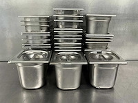 Gn 1/6 - partij rvs gastronormbakken - afbeelding 1 van  2