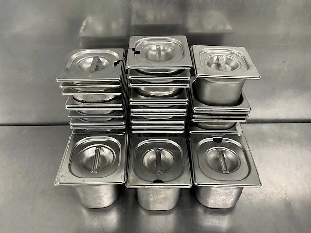 Gn 1/6 - partij rvs gastronormbakken - afbeelding 2 van  2