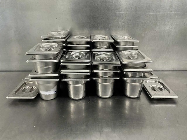 Gn 1/9 - partij rvs gastronormbakken - afbeelding 2 van  2