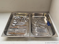 Gn-bakken, rvs - 2 stuks - incl. bestek - afbeelding 1 van  3