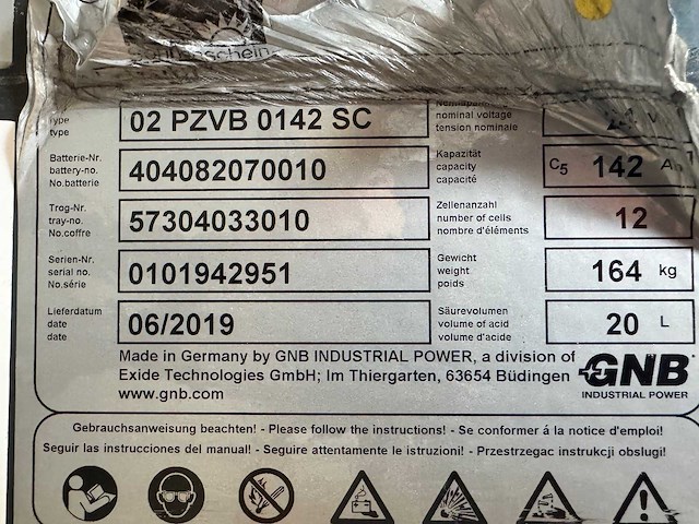 Gnb - 24v 02 pzvb 0142 sc 142ah - battery chargers - 2019 - afbeelding 3 van  3