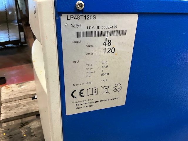 Gnb 2100lp lp48t120s acculader - afbeelding 5 van  5