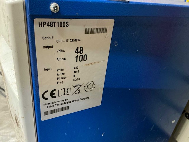 Gnb hpt48t100s acculader - afbeelding 3 van  3