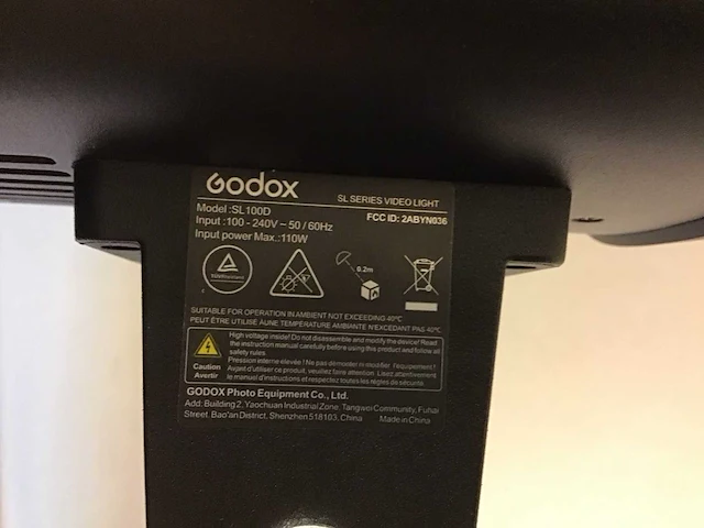 Godox sl100 video daylight studioverlichting inclusief bowens mount (2x) - afbeelding 7 van  11