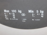 Goederen weegschaal berkel maximaal 100 kg. bouwjaar 1996. - afbeelding 3 van  3