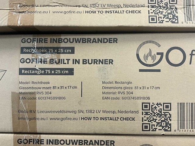 Gofire inbouwbrander set (10x) - afbeelding 1 van  1