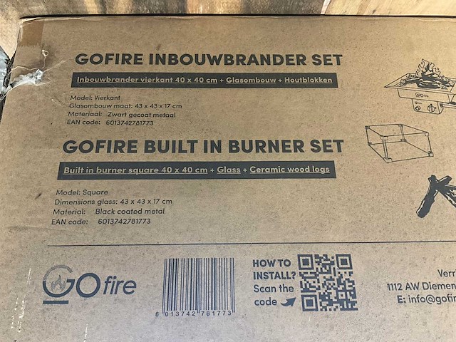 Gofire inbouwbrander set (10x) - afbeelding 4 van  4