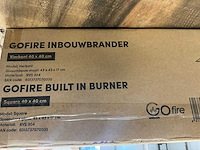 Gofire rvs inbouwbrander vierkant (8x) - afbeelding 2 van  2