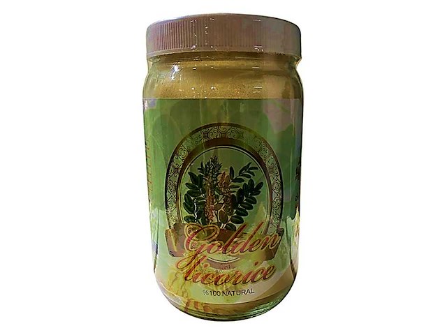 Golden licorice - zoethoutpoeder (480x) - afbeelding 1 van  7