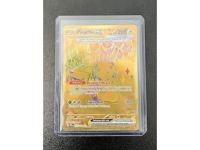 Golden pikachu ex – prismatic evolutions – pokémon-kaart - afbeelding 1 van  15