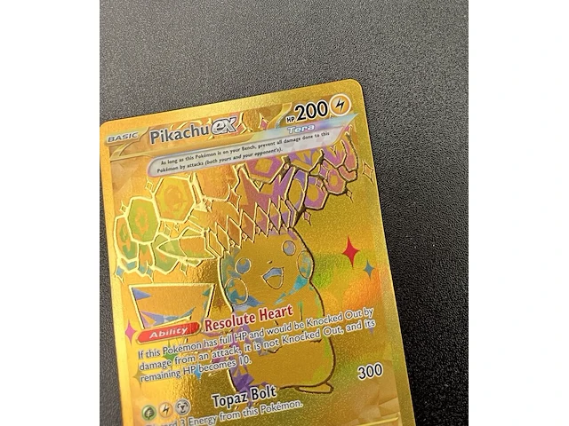 Golden pikachu ex – prismatic evolutions – pokémon-kaart - afbeelding 9 van  15