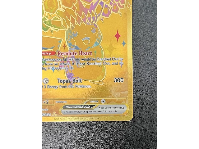 Golden pikachu ex – prismatic evolutions – pokémon-kaart - afbeelding 11 van  15