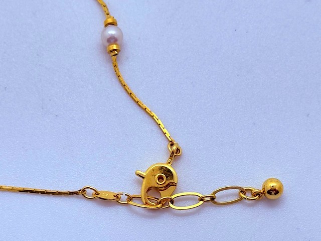 Goldplated armband met akoya parels - afbeelding 5 van  6