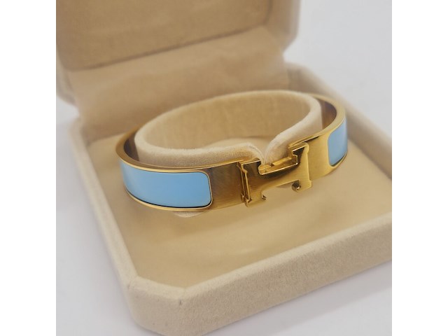 Goldplated armband met cloisonné/emaille - inclusief sieradendoos - afbeelding 1 van  8