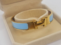 Goldplated armband met cloisonné/emaille - inclusief sieradendoos - afbeelding 1 van  8