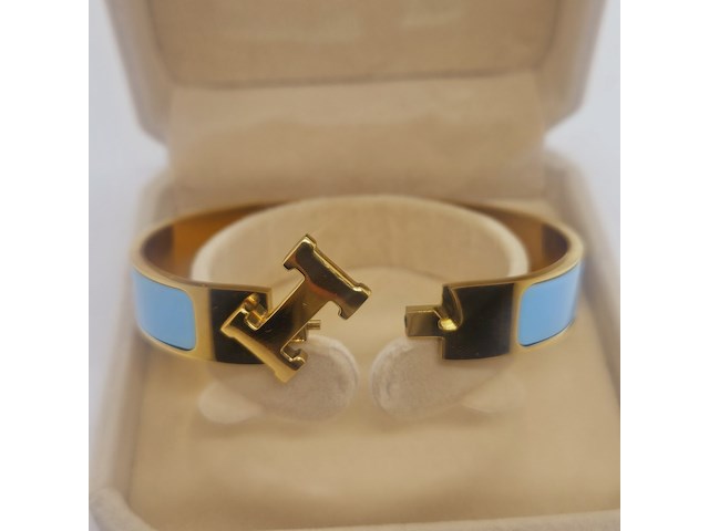 Goldplated armband met cloisonné/emaille - inclusief sieradendoos - afbeelding 5 van  8