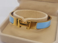 Goldplated armband met cloisonné/emaille - inclusief sieradendoos - afbeelding 6 van  8