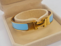 Goldplated armband met cloisonné/emaille - inclusief sieradendoos - afbeelding 2 van  8