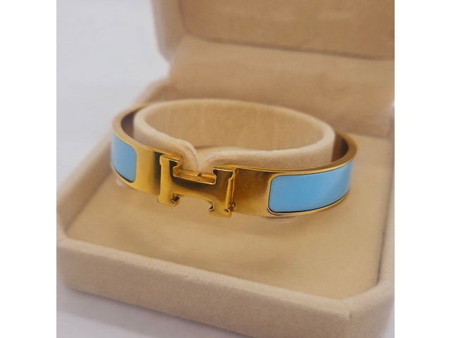 Goldplated armband met cloisonné/emaille - inclusief sieradendoos - afbeelding 1 van  8