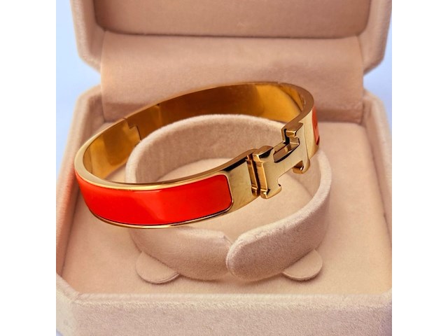 Goldplated armband met cloisonné/emaille - inclusief sieradendoos - afbeelding 1 van  9