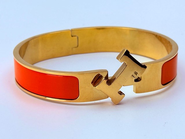Goldplated armband met cloisonné/emaille - inclusief sieradendoos - afbeelding 3 van  9