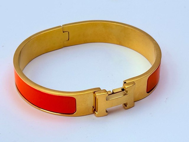 Goldplated armband met cloisonné/emaille - inclusief sieradendoos - afbeelding 4 van  9