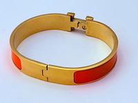 Goldplated armband met cloisonné/emaille - inclusief sieradendoos - afbeelding 6 van  9