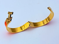 Goldplated armband met cloisonné/emaille - inclusief sieradendoos - afbeelding 8 van  9