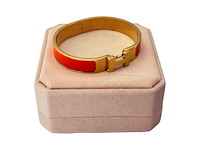 Goldplated armband met cloisonné/emaille - inclusief sieradendoos - afbeelding 1 van  9