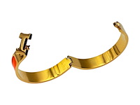 Goldplated armband met cloisonné/emaille - inclusief sieradendoos - afbeelding 5 van  9