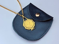 Goldplated collier met elizabeth ii one penny munt - 1983 - afbeelding 2 van  7