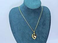 Goldplated collier met pendant en parel - afbeelding 2 van  7