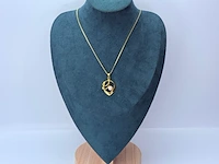 Goldplated collier met pendant en parel - afbeelding 3 van  7